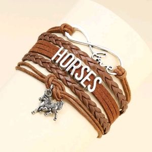 Horse leather bracelet
